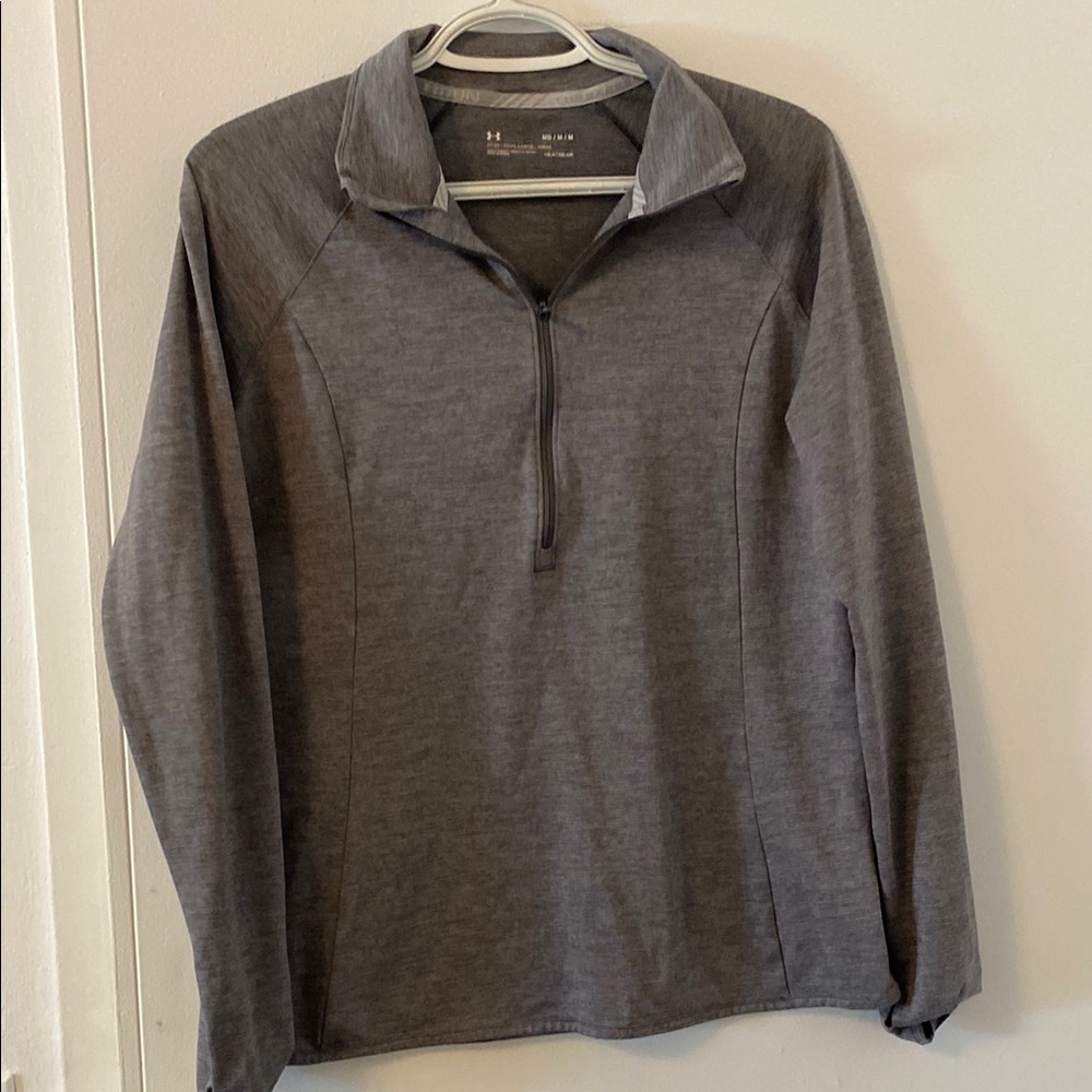 Under Armour Charcoal Quarter-Zip Top size medium